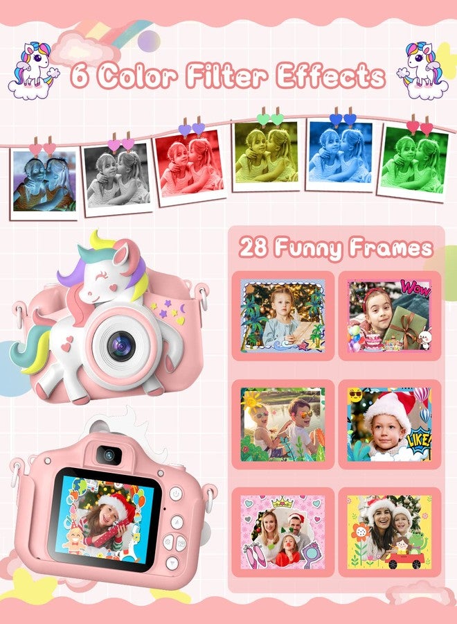 Gofunly Kids Camera for 3-8 Years Old Toddlers Childrens Boys Girls Selfie Camera 20 MP HD 1080P IPS Screen Dual Digital Toy Camera for Kids Christmas Birthday Gifts with 32Gb Card - Image 3